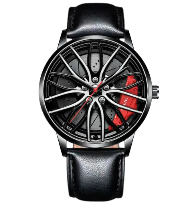 Vacuum Plating Wheel Style Watch